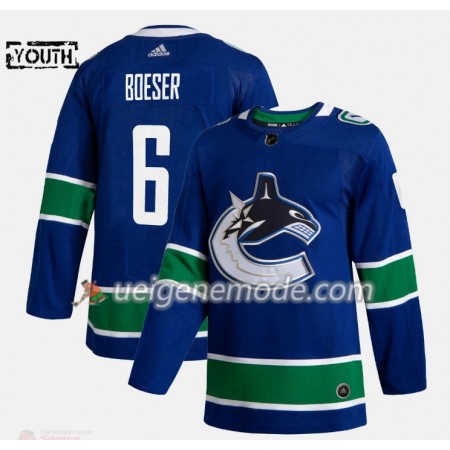 Kinder Eishockey Vancouver Canucks Trikot Brock Boeser 6 Adidas 2019-2020 Blau Authentic